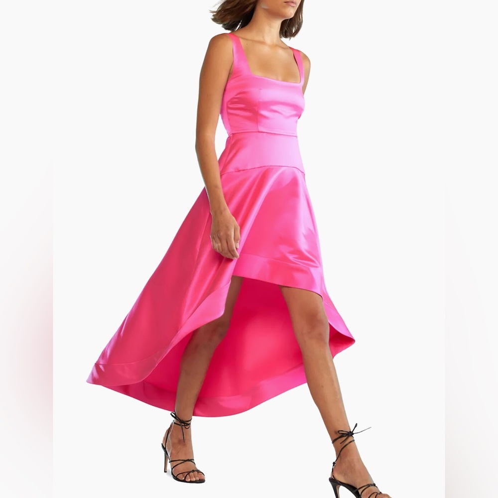 NWT Cynthia Rowley Satin Hi-Lo Dress